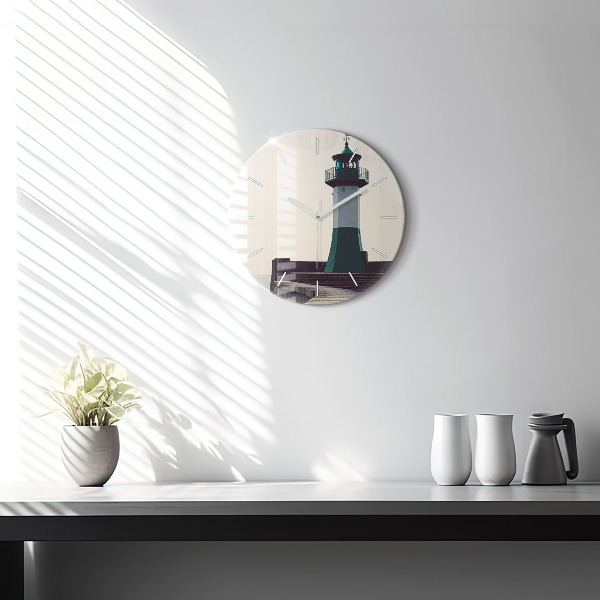 Okrúhle hodiny Maják a more