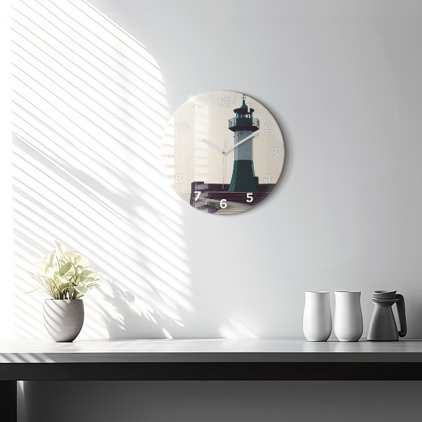 Okrúhle hodiny Maják a more