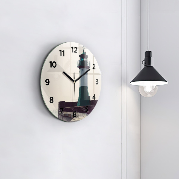 Okrúhle hodiny Maják a more