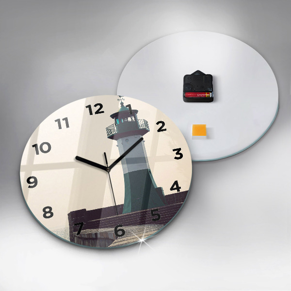 Okrúhle hodiny Maják a more