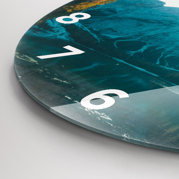 Okrúhle hodiny Hora a rieka v Poľsku