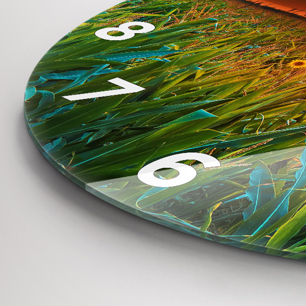 Okrúhle hodiny Slnečnice na lúke