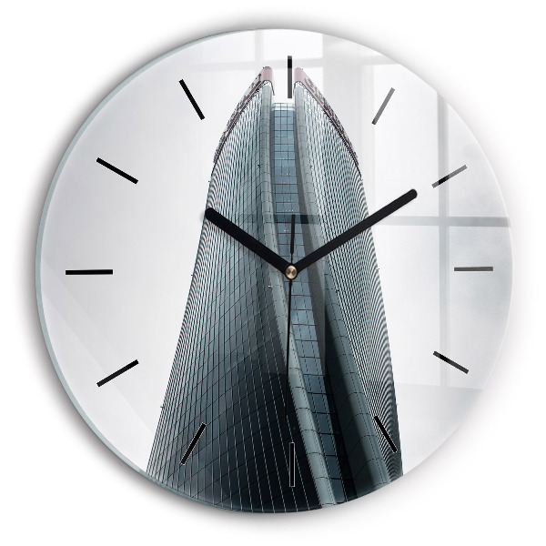 Okrúhle hodiny Mrakodrap v Miláne