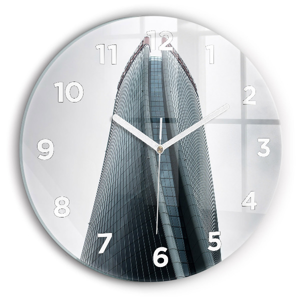 Okrúhle hodiny Mrakodrap v Miláne
