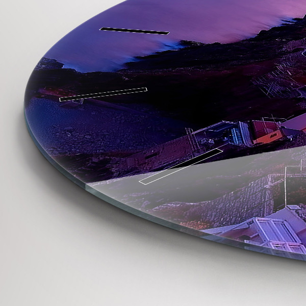 Okrúhle hodiny Domy pri jazere