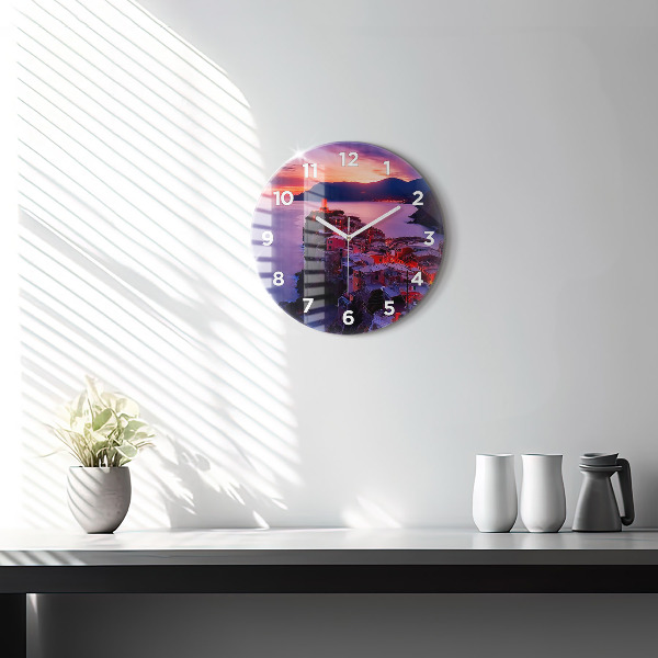 Okrúhle hodiny Domy pri jazere