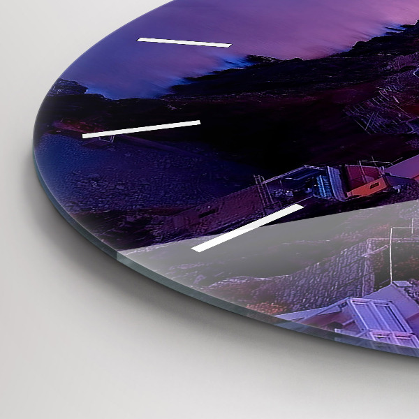 Okrúhle hodiny Domy pri jazere