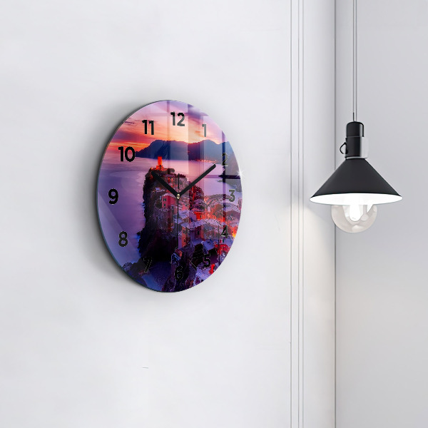 Okrúhle hodiny Domy pri jazere