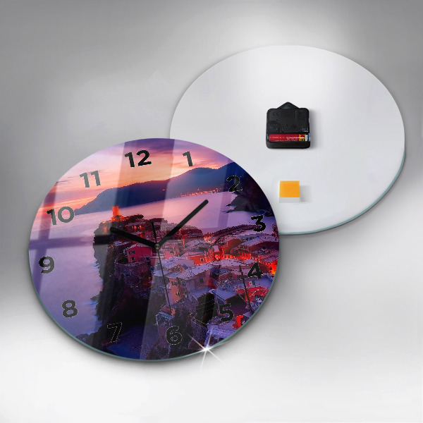 Okrúhle hodiny Domy pri jazere