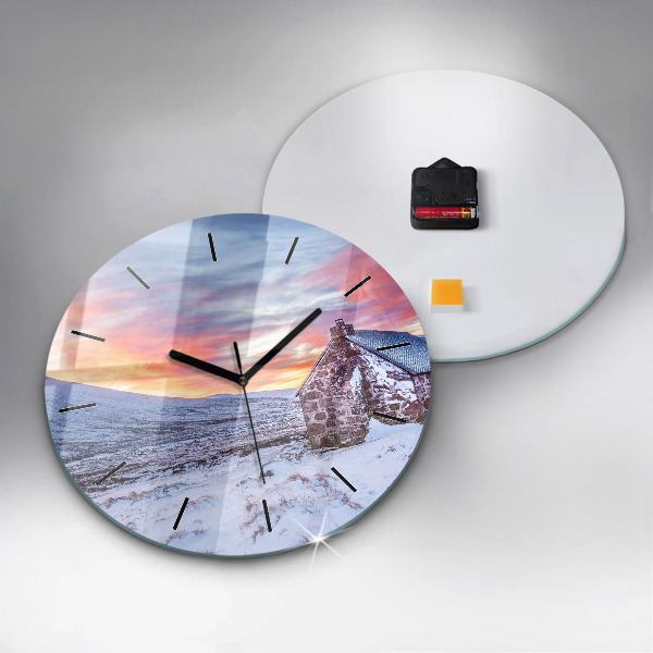 Okrúhle hodiny Chata v horskom prostredí