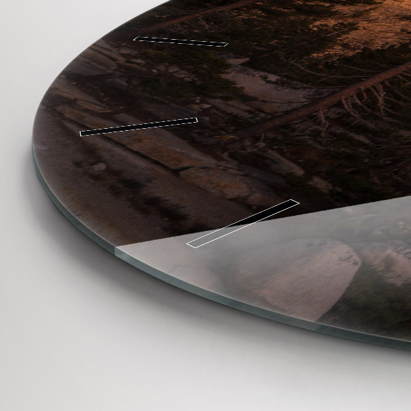 Okrúhle hodiny Yosemitská skalnatá cesta