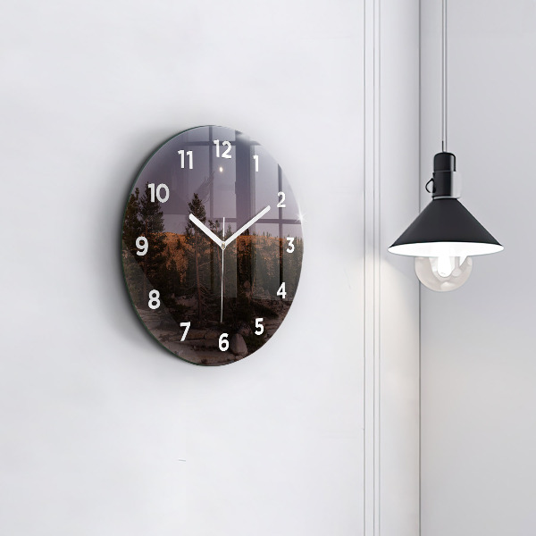 Okrúhle hodiny Yosemitská skalnatá cesta