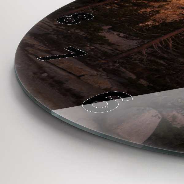 Okrúhle hodiny Yosemitská skalnatá cesta