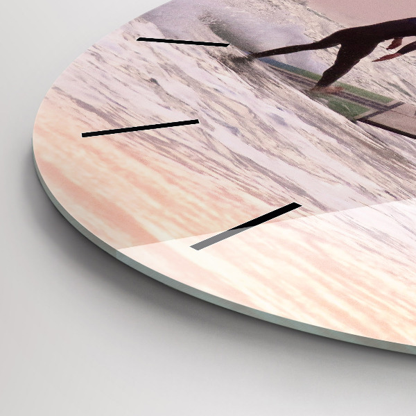 Okrúhle hodiny Surfer na Havaji