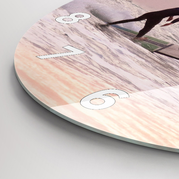 Okrúhle hodiny Surfer na Havaji