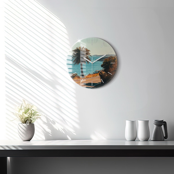 Okrúhle hodiny Palmy v Malibu