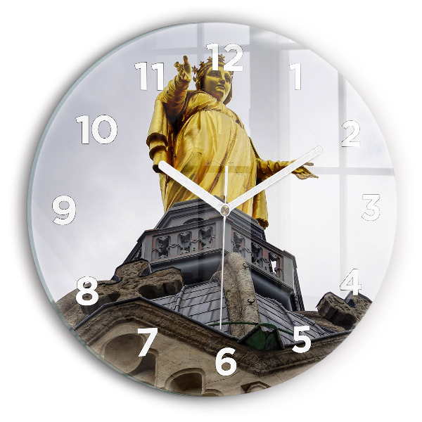 Okrúhle hodiny Socha Panny Márie v Lyone