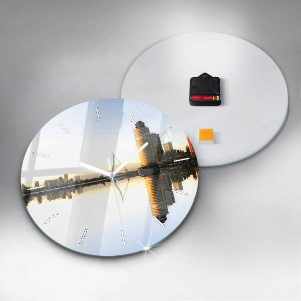 Okrúhle hodiny Mesto na rieke