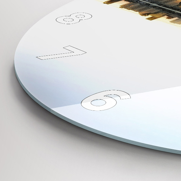 Okrúhle hodiny Mesto na rieke