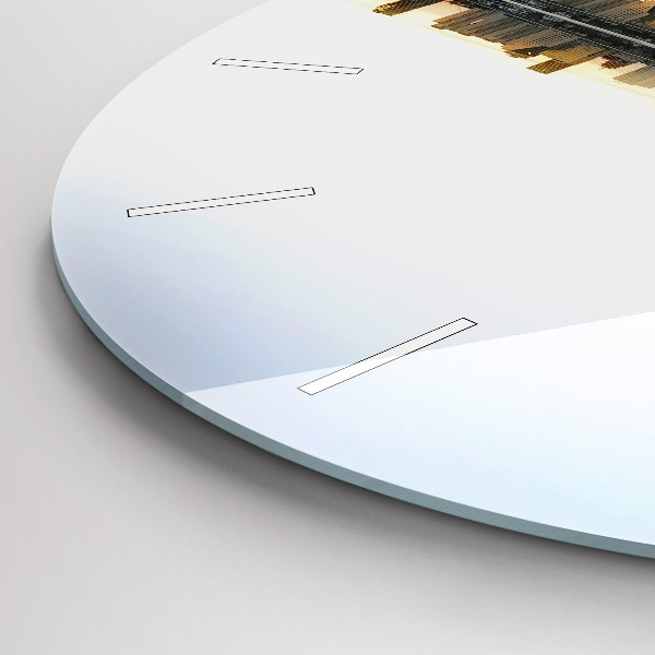 Okrúhle hodiny Mesto na rieke