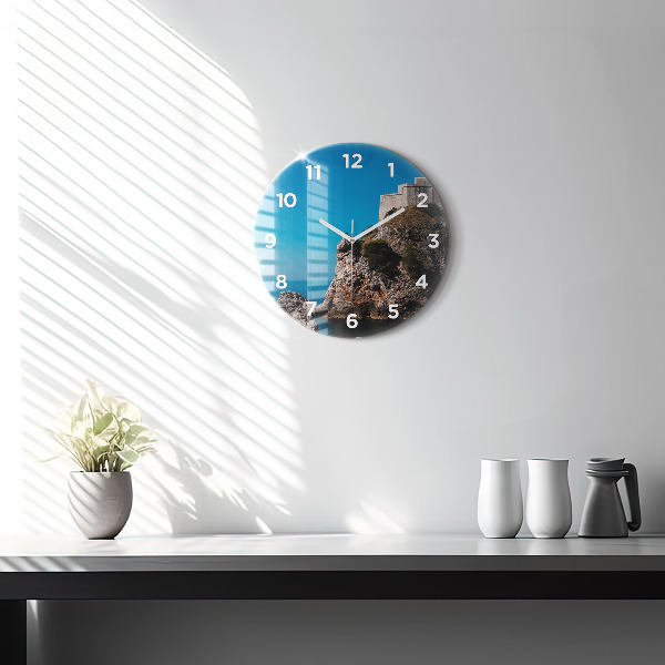 Okrúhle hodiny Útesy v Dubrovníku