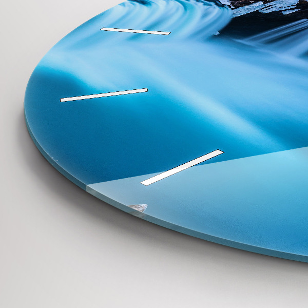 Okrúhle hodiny Vodopád Godafoss Island