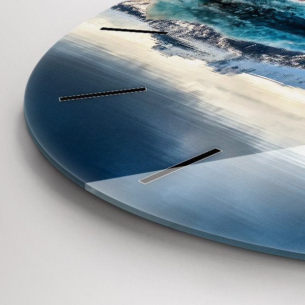 Okrúhle hodiny Islandské jazero Jokulsarlon