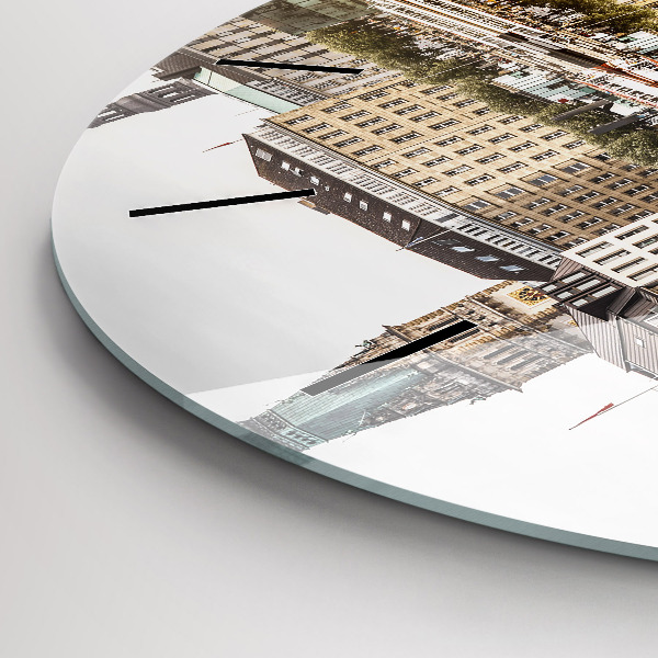 Okrúhle hodiny Rieka Hamburg Nemecko