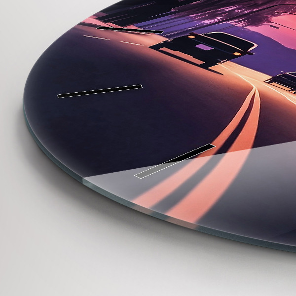 Okrúhle hodiny Západ slnka v LA