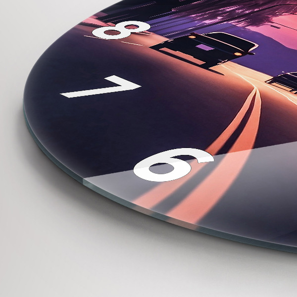 Okrúhle hodiny Západ slnka v LA