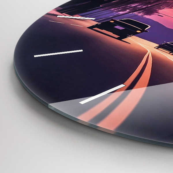 Okrúhle hodiny Západ slnka v LA