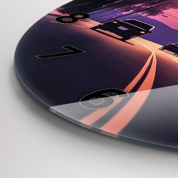 Okrúhle hodiny Západ slnka v LA