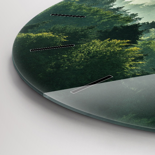 Okrúhle hodiny Východ slnka v Beskydách