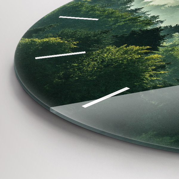 Okrúhle hodiny Východ slnka v Beskydách