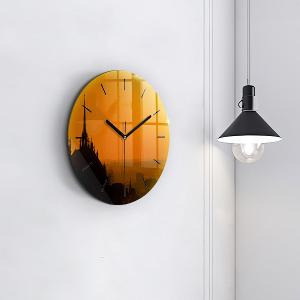 Okrúhle hodiny Pohľad na brnenskú katedrálu