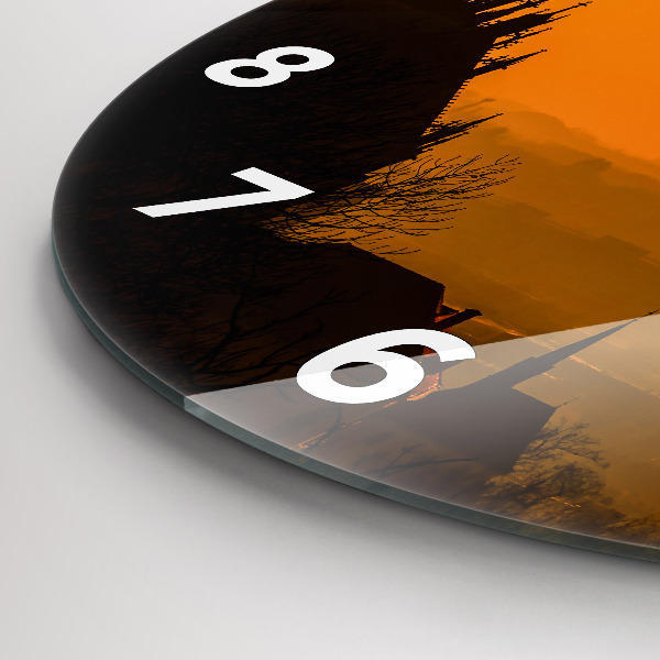 Okrúhle hodiny Pohľad na brnenskú katedrálu