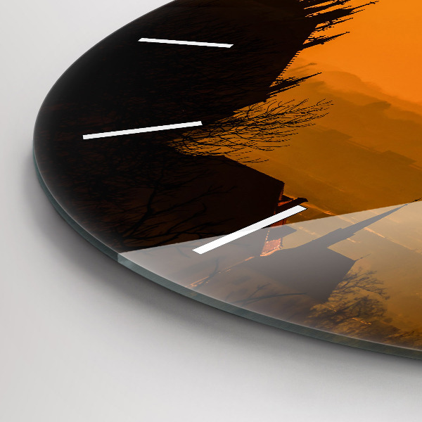 Okrúhle hodiny Pohľad na brnenskú katedrálu