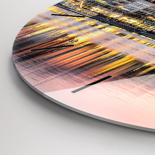 Okrúhle hodiny Alster v Hamburgu