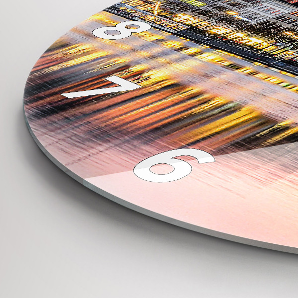 Okrúhle hodiny Alster v Hamburgu