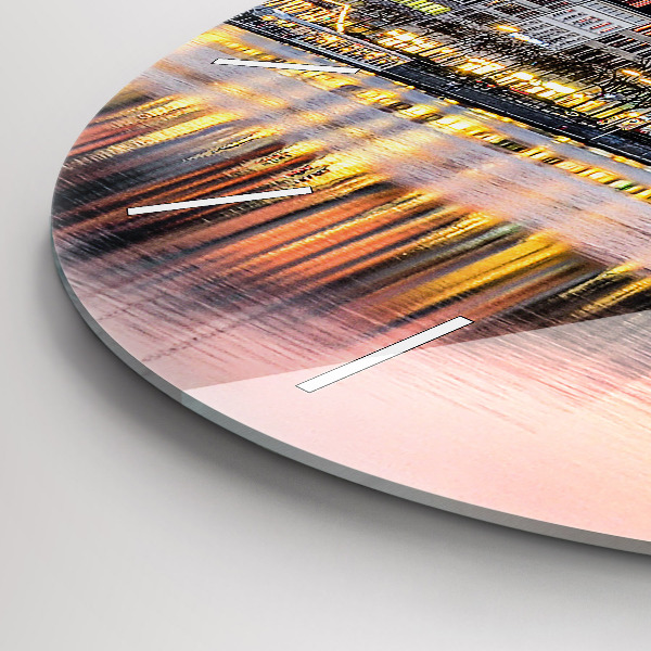 Okrúhle hodiny Alster v Hamburgu