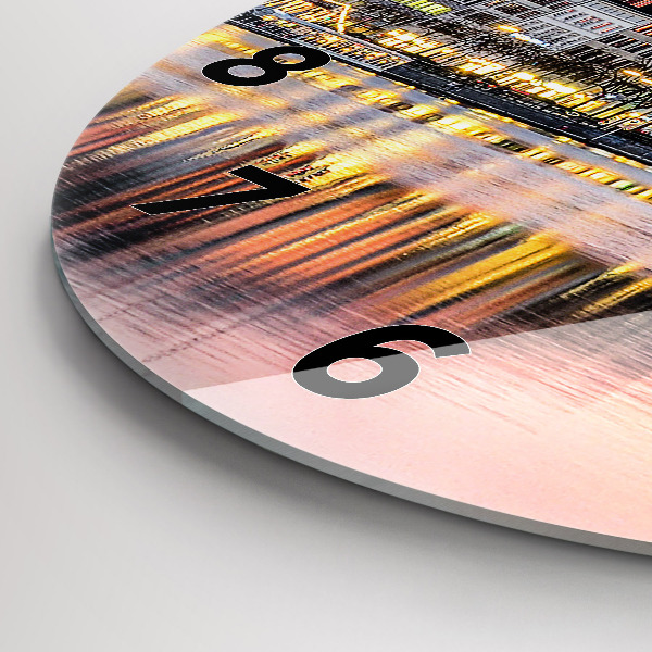 Okrúhle hodiny Alster v Hamburgu