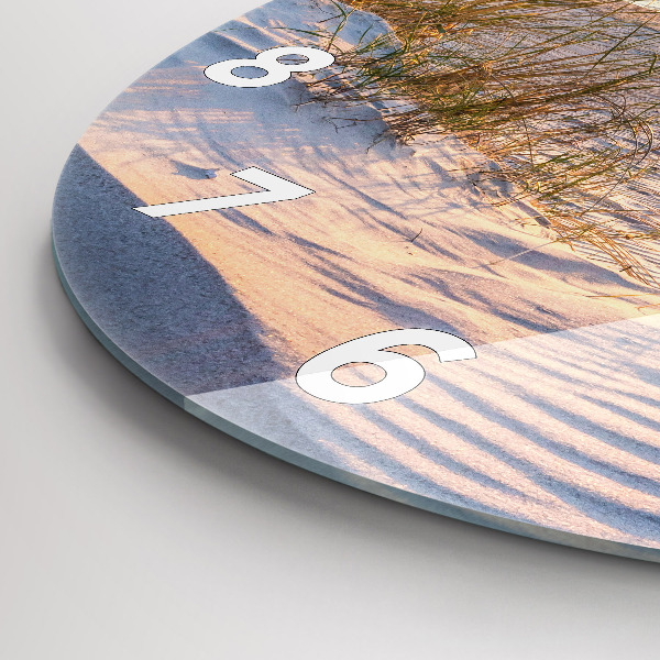 Okrúhle hodiny Západ slnka nad morom