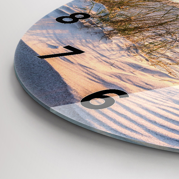 Okrúhle hodiny Západ slnka nad morom