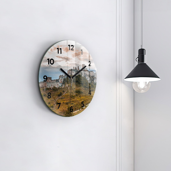 Okrúhle hodiny Spišský hrad na Slovensku