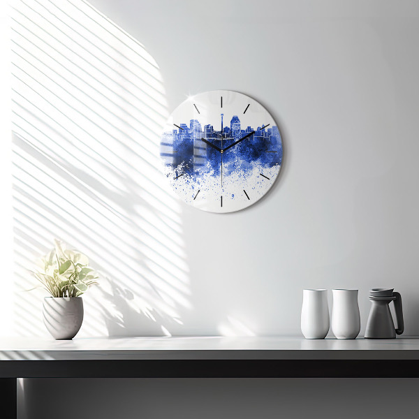 Okrúhle hodiny Akvarely San Antonio