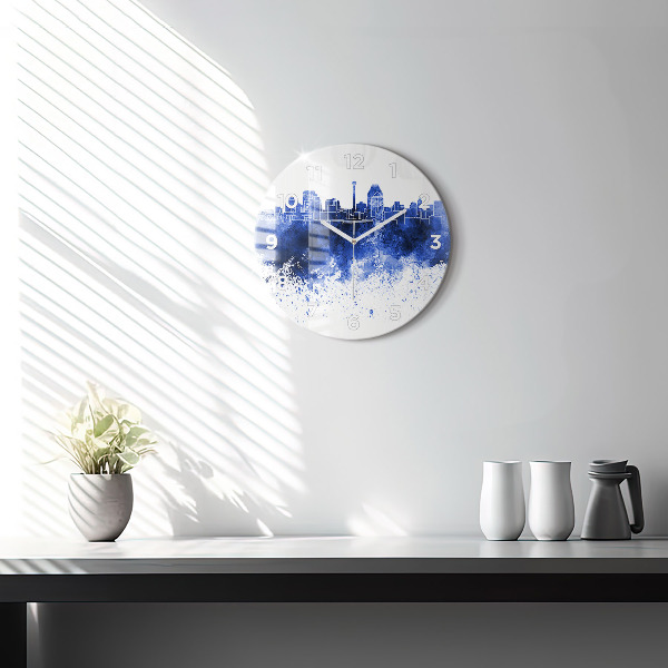 Okrúhle hodiny Akvarely San Antonio
