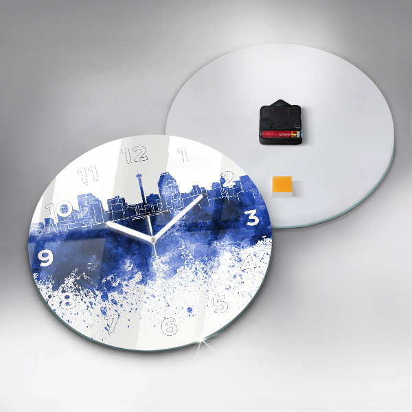 Okrúhle hodiny Akvarely San Antonio