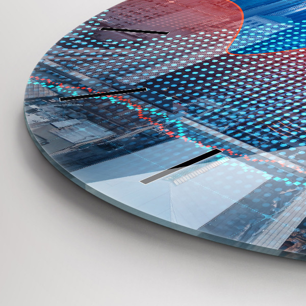 Okrúhle hodiny Mrakodrapy vo Philadelphii