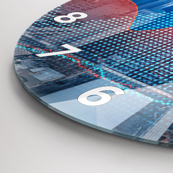 Okrúhle hodiny Mrakodrapy vo Philadelphii