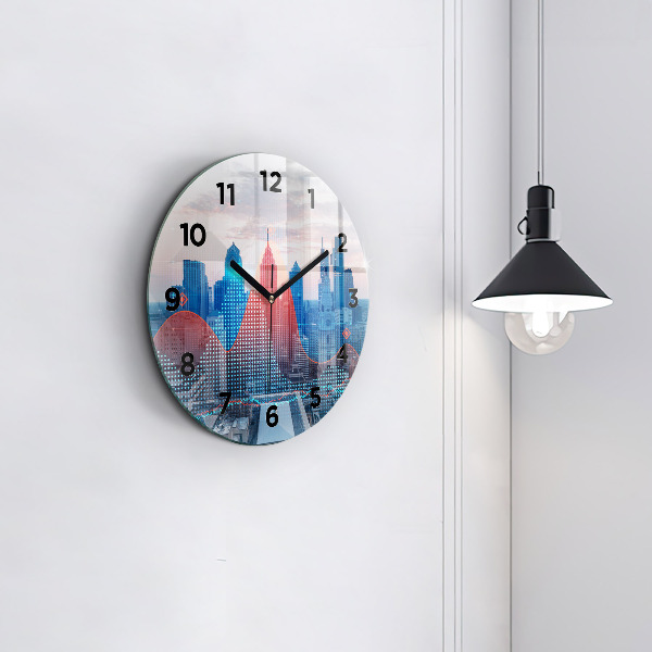 Okrúhle hodiny Mrakodrapy vo Philadelphii